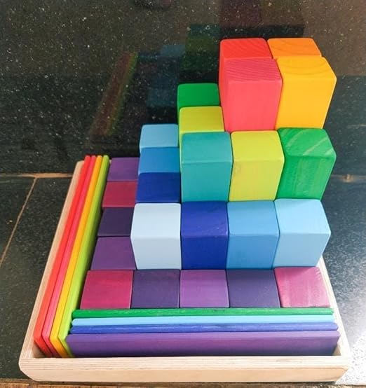 Rainbow Layer Pyramid Challenge Game