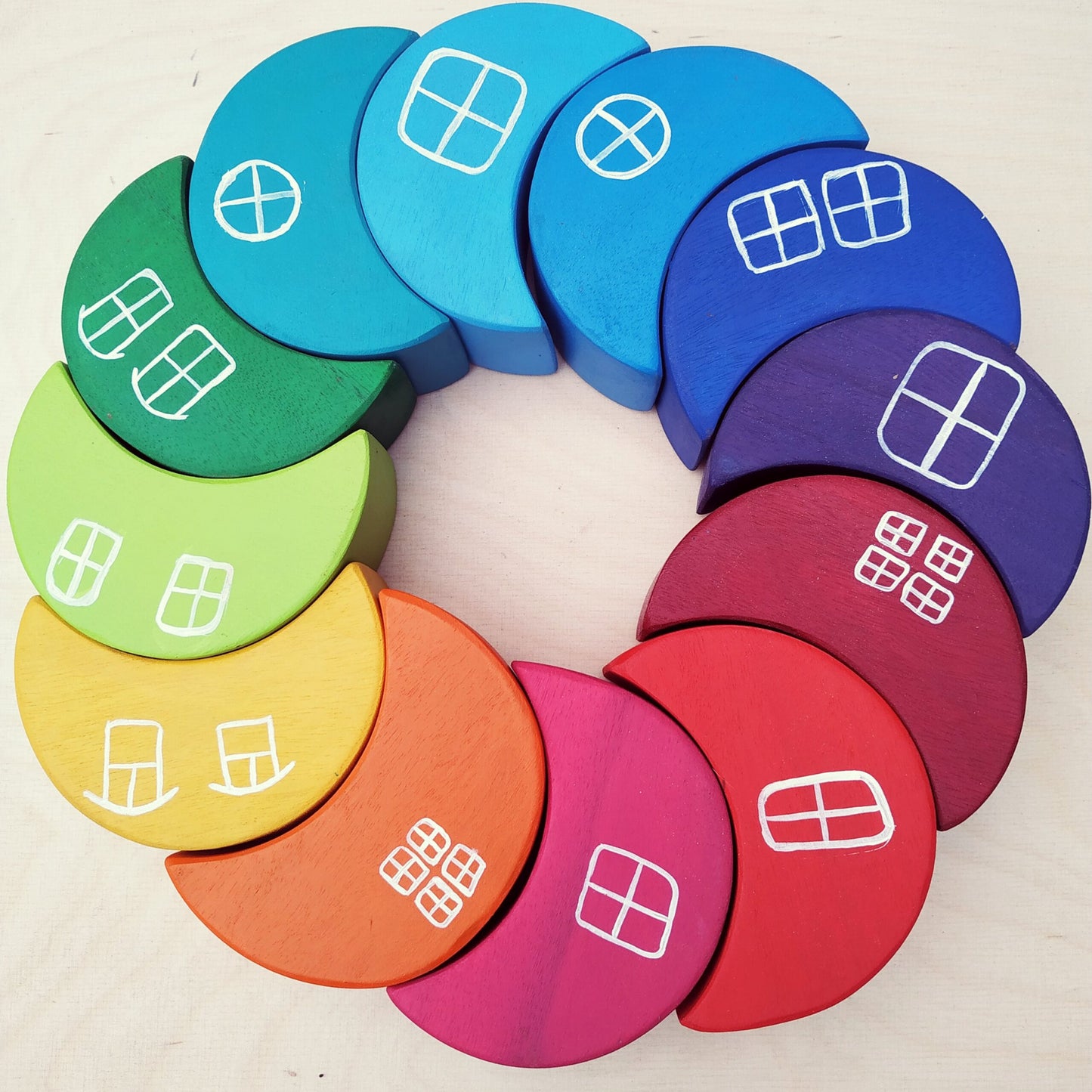 Moon Arch Rainbow Stacker | 15 Pieces