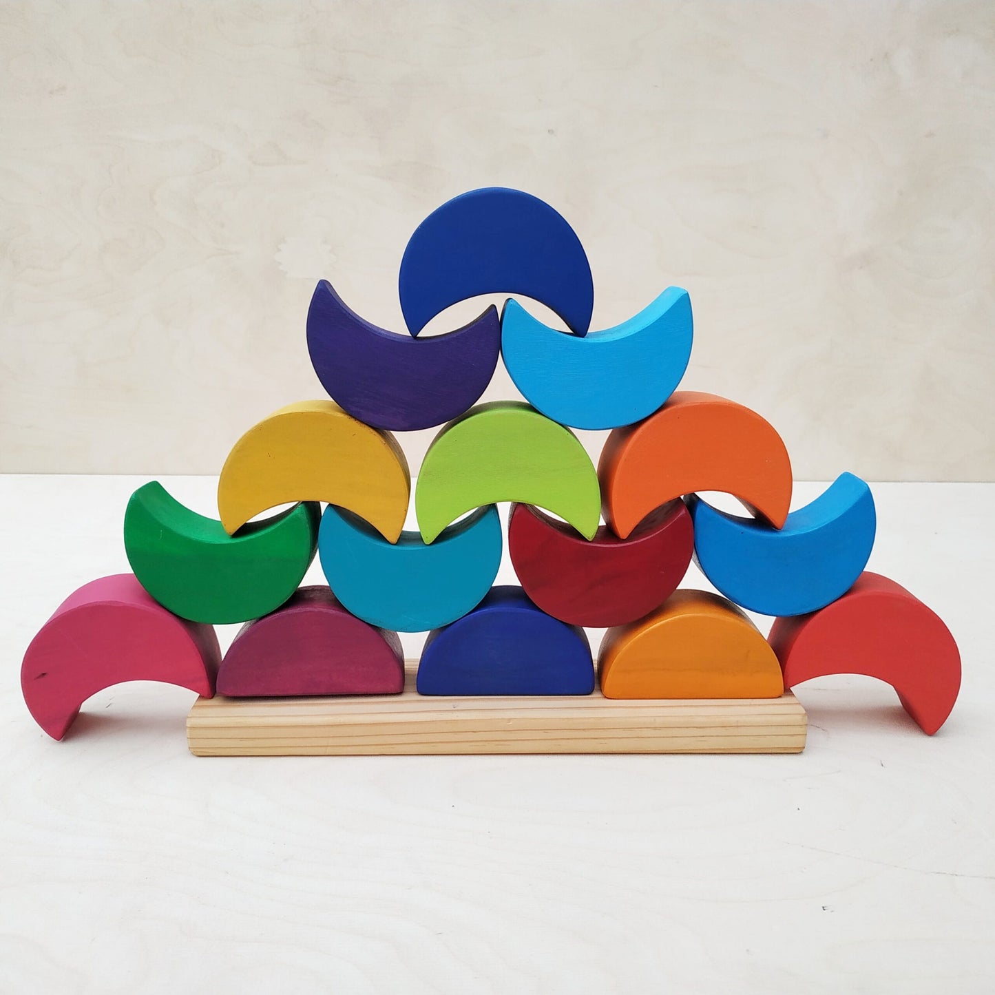Moon Arch Rainbow Stacker | 15 Pieces