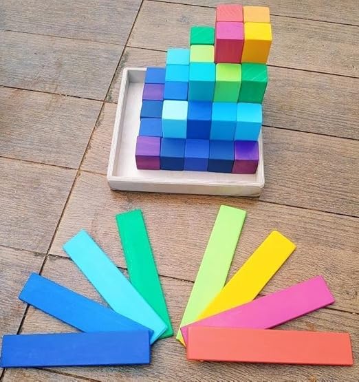 Rainbow Layer Pyramid Challenge Game