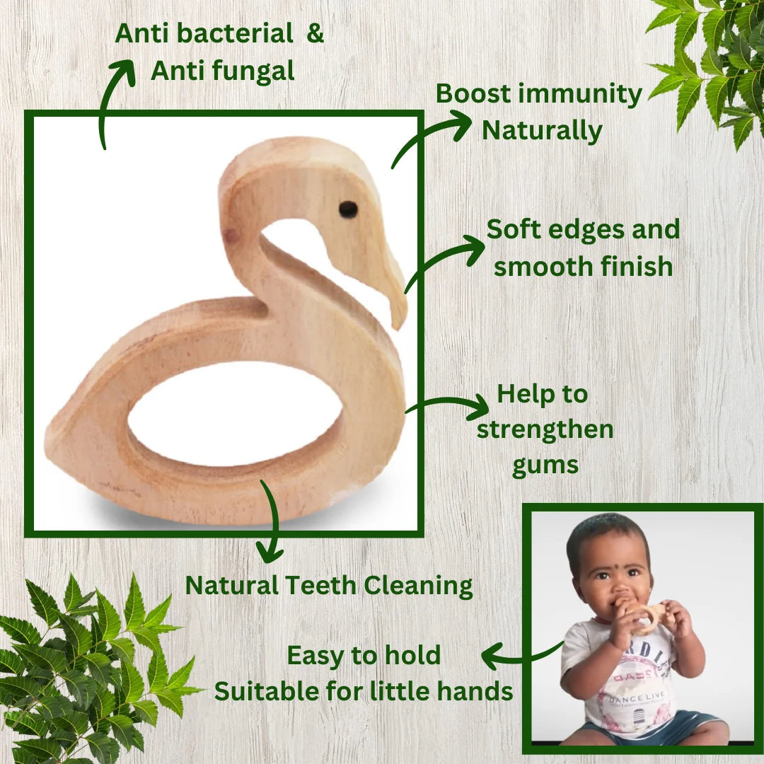 NeemWooden Teether – Natural & Baby-Safe Teething Solution