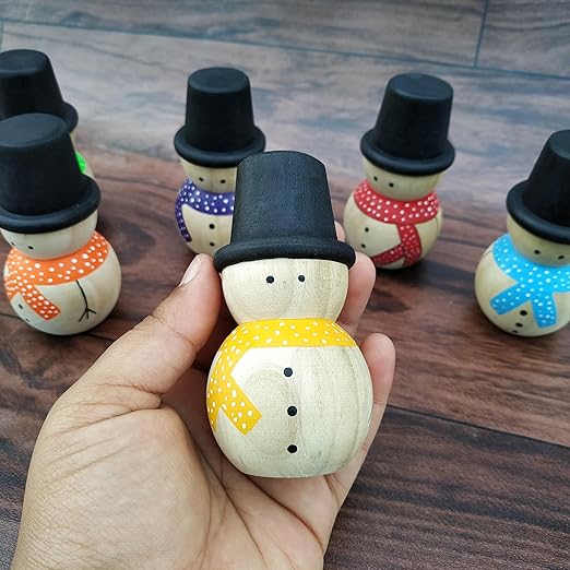 Winter Snowman | 6 Peg Dolls
